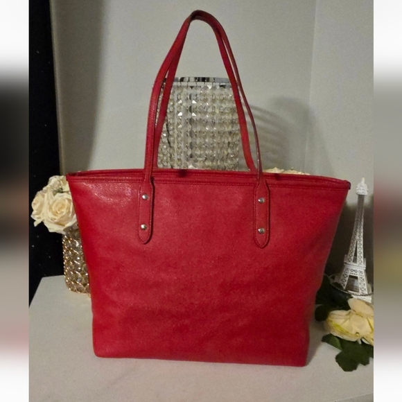Coach Cherry Red Tote Bag - Picture 4 of 7